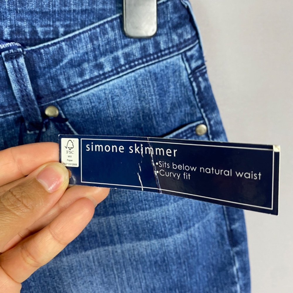Bandolino Simone Curvy Skinny Skimmer Capri Cuff Hem In Hyde Size 6 - Picture 6 of 11
